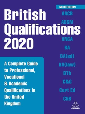 cover image of British Qualifications 2020